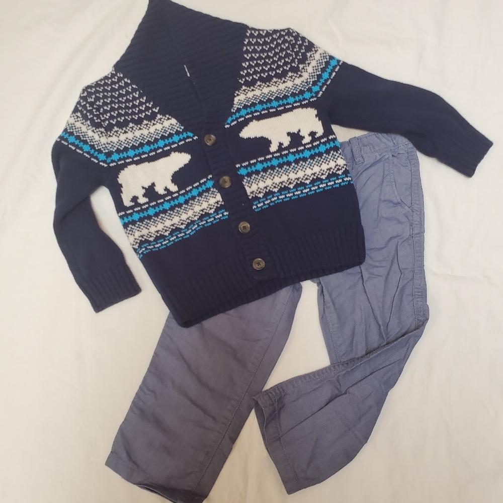 Toddler Boy Winter Outfit Size 3T